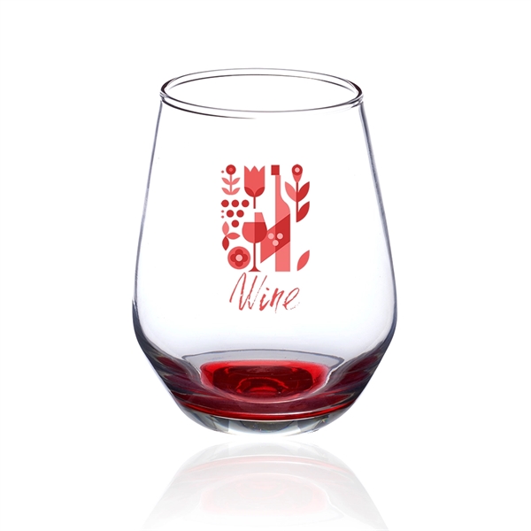 12 oz. wine glass with stemless design, brim and handful base.... from ASI 39552 BEL Promo