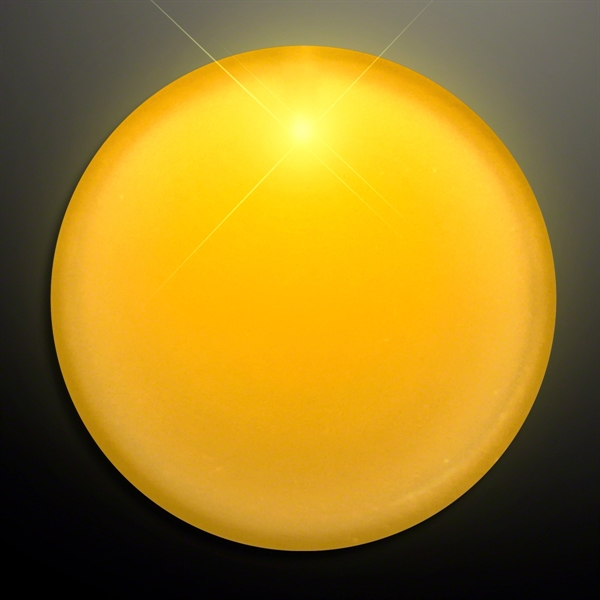 Circle frosted badge with flashing light, safety pin closure. Blank or... from ASI 34194 ALightPromos / Alight Promotional Products