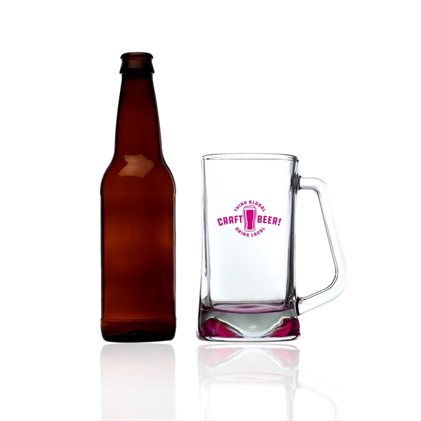 16 oz. glass beer mug with a one color imprint.... from ASI 39552 BEL Promo