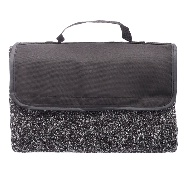 50"W x 60"H polyester fleece picnic blanket with roll-up design, woven... from ASI 39552 BEL Promo