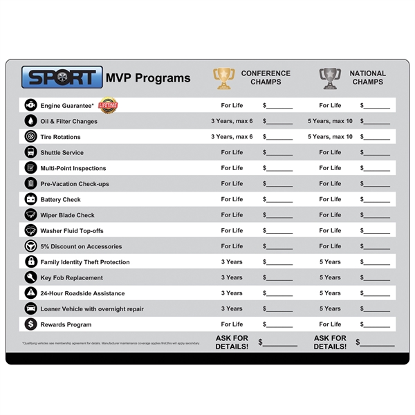 Desk Mat - Small... from ASI 75629 PSI Plastic Graphics / Plastic Graphics PSI
