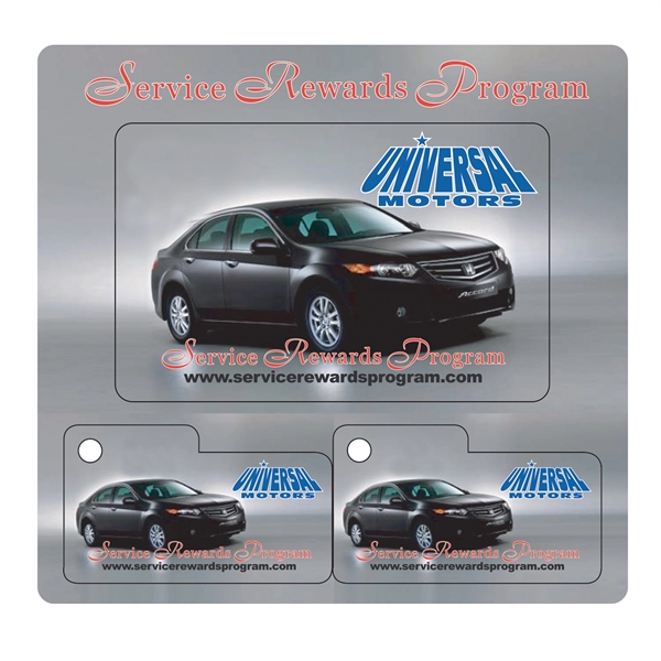 Combo with 1 card and 2 tab key tags.... from ASI 75629 PSI Plastic Graphics / Plastic Graphics PSI