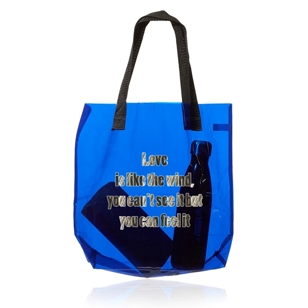 6" x 12" x 12" clear plastic tote bag with handles.... from ASI 39552 BEL Promo