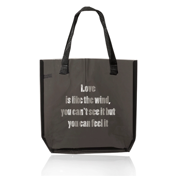 6" x 12" x 12" clear plastic tote bag with handles.... from ASI 39552 BEL Promo