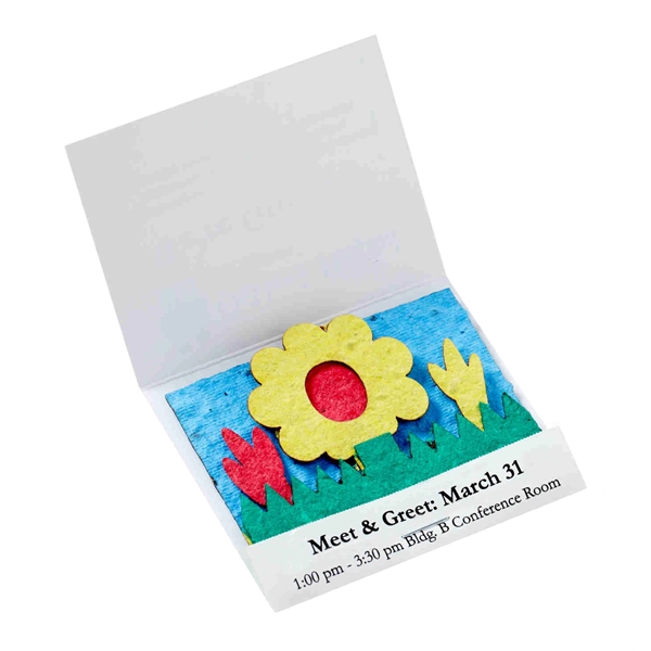 3 1/4" x 2 3/4" matchbook of eco-friendly seed embedded paper.... from ASI 63549 Jornik Manufacturing Corp / Jornik