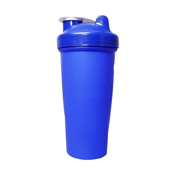 27 ounce solid plastic fitness shaker bottle with lid and metal... from ASI 31978 Admanline