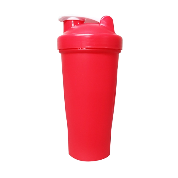 27 ounce solid plastic fitness shaker bottle with lid and metal... from ASI 31978 Admanline