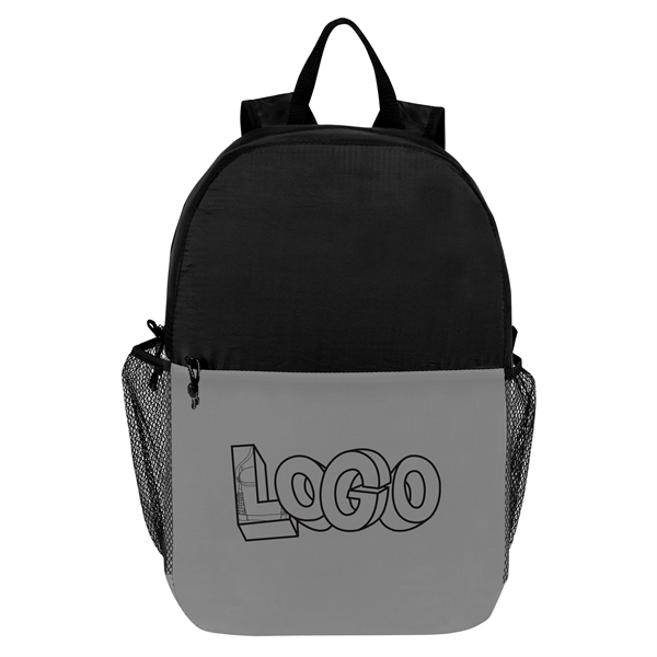 Lightweight backpack with large main zippered compartment, packable zippered hanging interior... from ASI 46420 Continental Mkting Svc Inc / CMBags