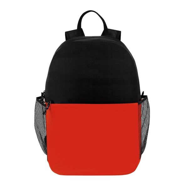 Lightweight backpack with large main zippered compartment, packable zippered hanging interior... from ASI 46420 Continental Mkting Svc Inc / CMBags