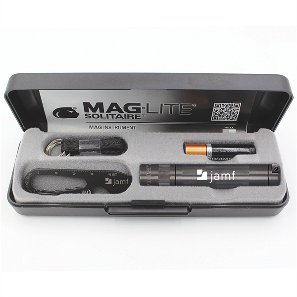Mag-Lite flashlight with a stainless steel Doohickey tool with multiple functions.... from ASI 46170 Compass Industries Inc