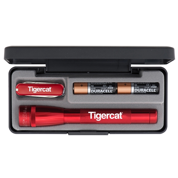 LED flashlight, two AA batteries and combination knife with multiple features... from ASI 46170 Compass Industries Inc