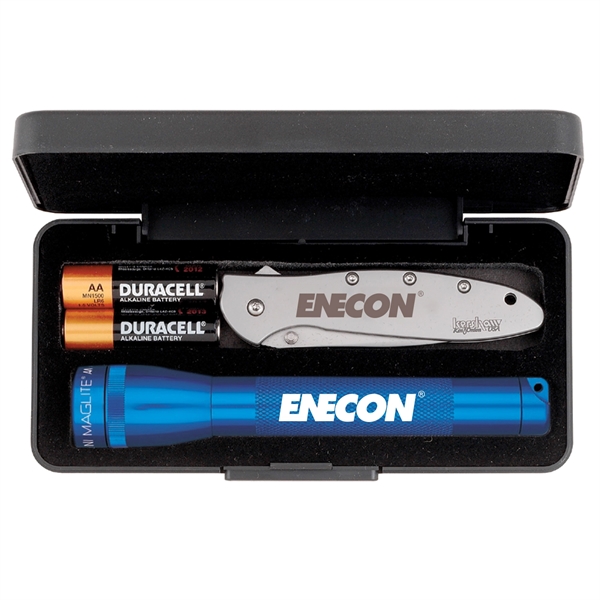 Gift set that includes a MagLite flashlight, two AA batteries and... from ASI 46170 Compass Industries Inc