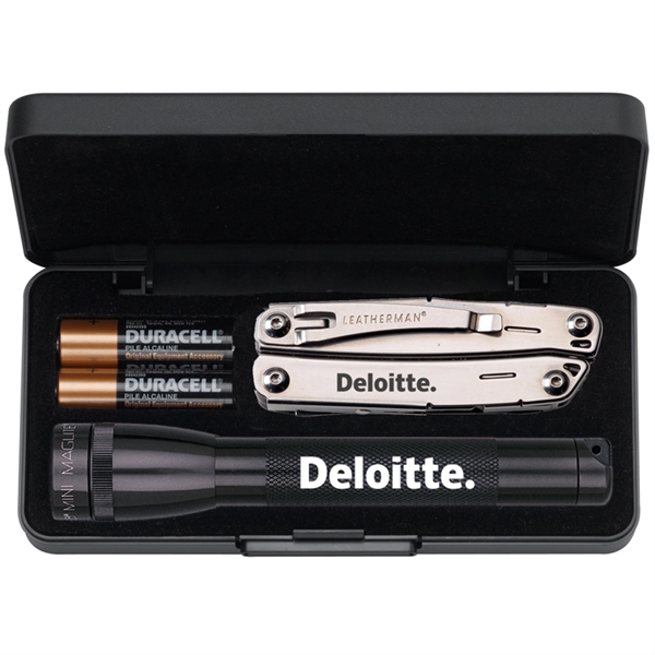 Mini flashlight with a multi-functional tool set.... from ASI 46170 Compass Industries Inc