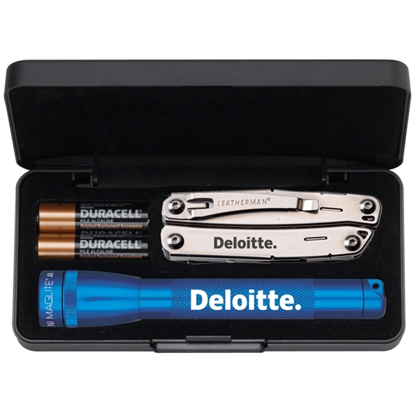 Mini flashlight with a multi-functional tool set.... from ASI 46170 Compass Industries Inc