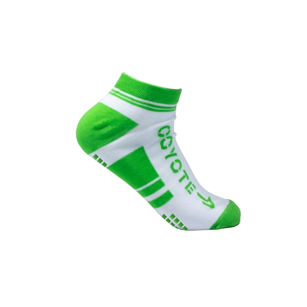 Pantone matched ankle socks made of nylon, cotton, and spandex, woven... from ASI 45657 Pop! Promos