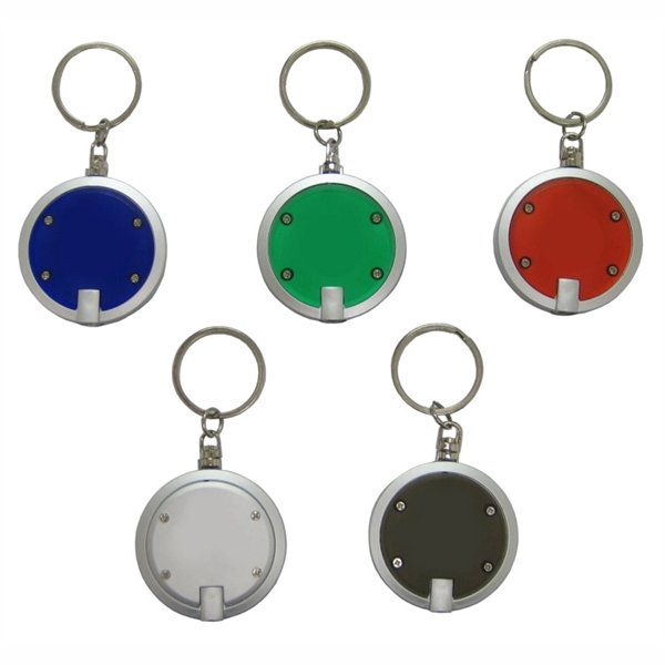 Round LED Flashlight Keyring... from ASI 57713 Glow Promotions / Glow Promotions