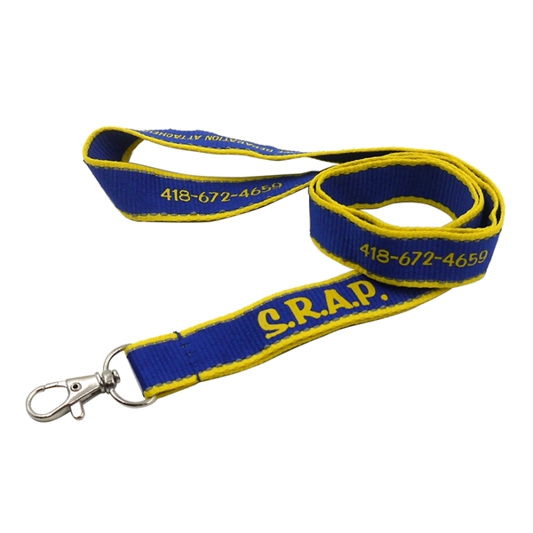 Reflective polyester lanyard in 3/4" and 1" widths with 36" ribbon... from ASI 37218 Athena Promo (tm)