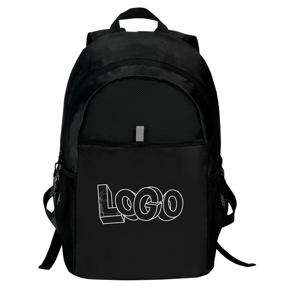 Lightweight backpack that can fold into its own hanging zipper pocket.... from ASI 46420 Continental Mkting Svc Inc / CMBags