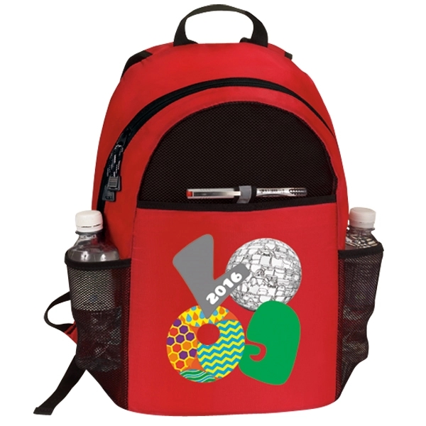 Lightweight backpack that can fold into its own hanging zipper pocket.... from ASI 46420 Continental Mkting Svc Inc / CMBags