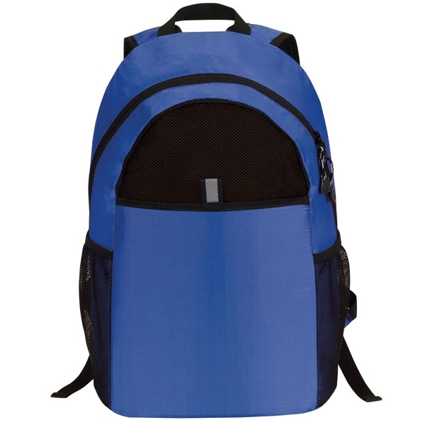 Lightweight backpack that can fold into its own hanging zipper pocket.... from ASI 46420 Continental Mkting Svc Inc / CMBags