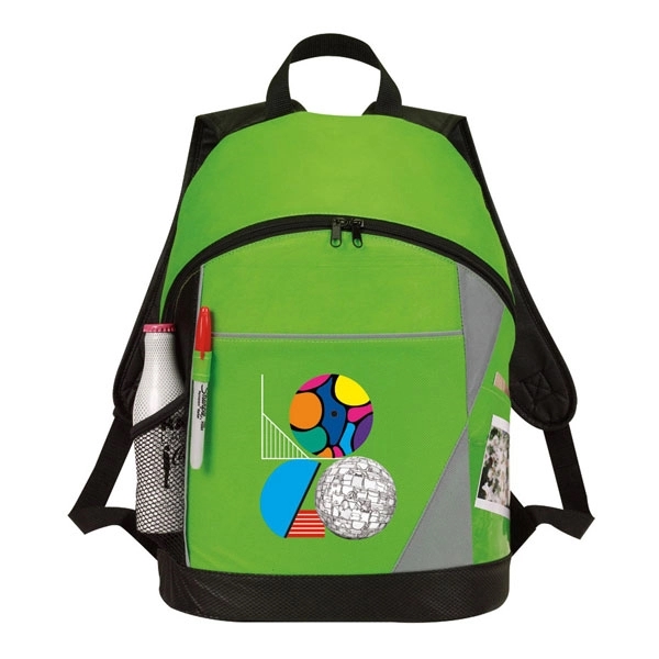 Backpack made of 90G non-woven, coated water-resistant polypropylene. 100% recyclable and... from ASI 46420 Continental Mkting Svc Inc / CMBags