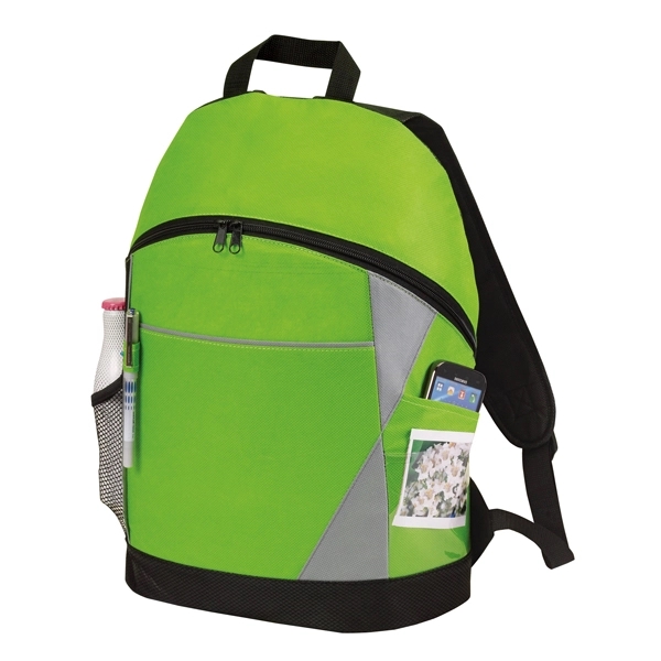 Backpack made of 90G non-woven, coated water-resistant polypropylene. 100% recyclable and... from ASI 46420 Continental Mkting Svc Inc / CMBags