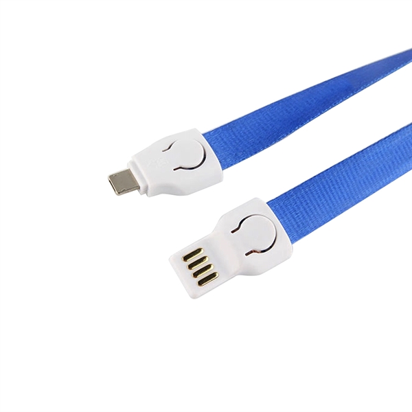 8.86" x .75" x .63" ABS 2-in-1 wrist charging cable with... from ASI 37218 Athena Promo (tm)