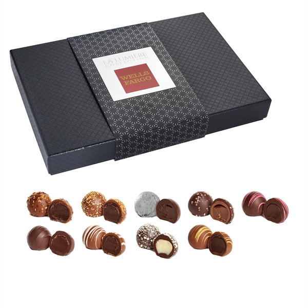 15 Piece Belgian Chocolate Truffle Box.... from ASI 71685 Midnite Snax®