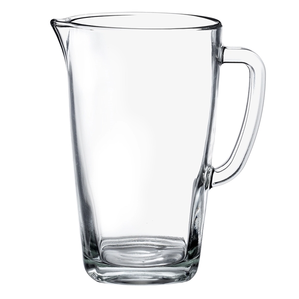 42 oz. clear glass pitcher with comfortable handle.... from ASI 39552 BEL Promo