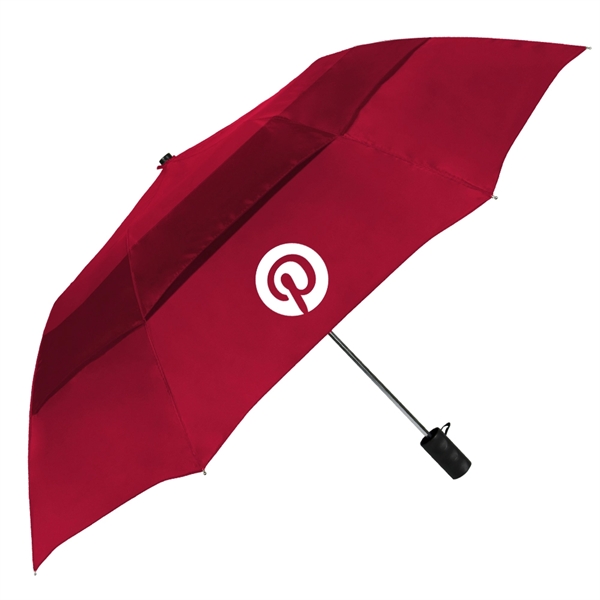 Vented folding umbrella with automatic opening and folds to 17" long.... from ASI 89955 StrombergBrand / Stromberg Brand Stromberg