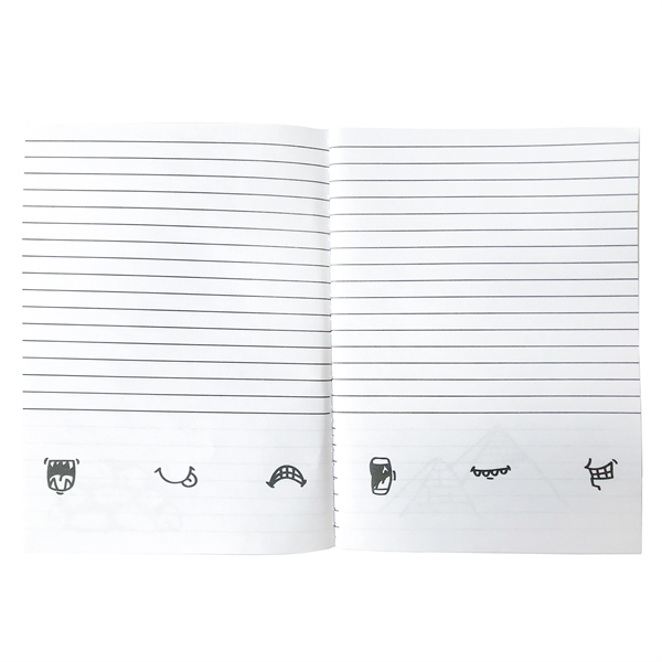 5" x 7" 96-page doodle Kraft notebook with starter art to... from ASI 63549 Jornik Manufacturing Corp / Jornik