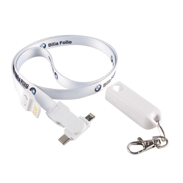 ABS plastic and polyester 3-in-1 wrist charging cable and wristband with... from ASI 37218 Athena Promo (tm)