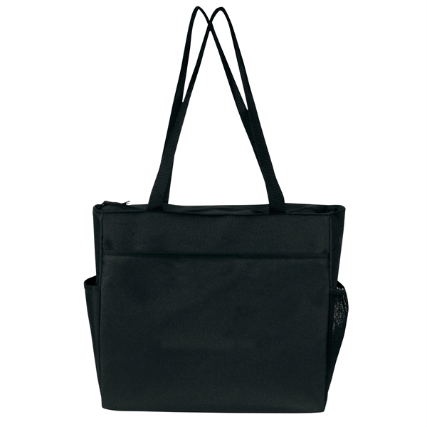 20.5" x 12.5" tote bag with zippered large compartment, luggage loop,... from ASI 46420 Continental Mkting Svc Inc / CMBags
