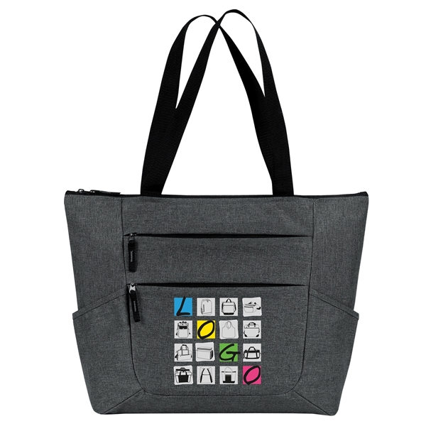 Premium zippered tote that holds a 10" tablet with case and... from ASI 46420 Continental Mkting Svc Inc / CMBags