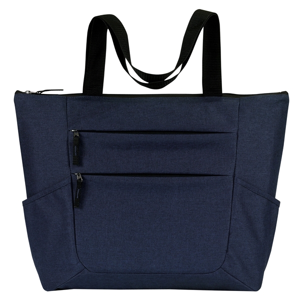 Premium zippered tote that holds a 10" tablet with case and... from ASI 46420 Continental Mkting Svc Inc / CMBags