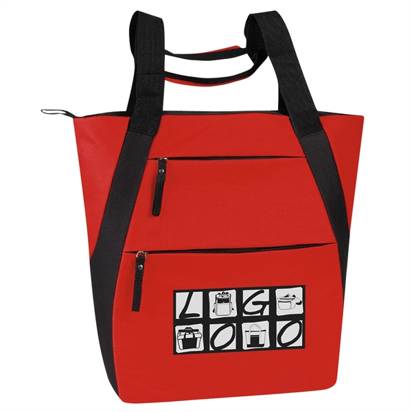 Tote made of poly 600 denier and measuring 17" x 15"... from ASI 46420 Continental Mkting Svc Inc / CMBags