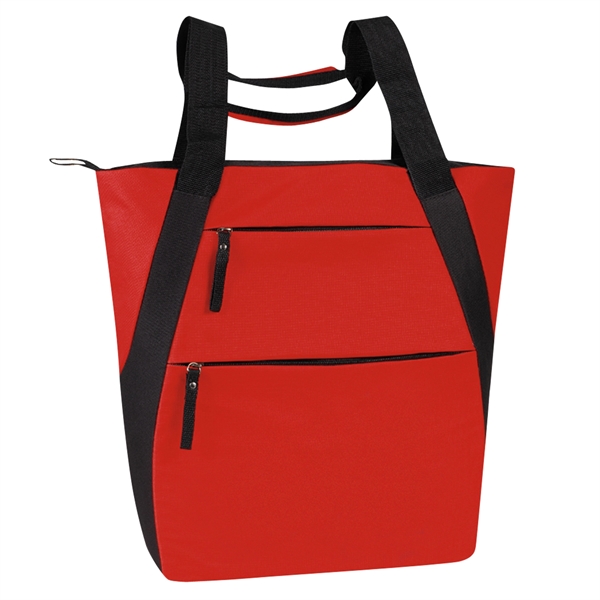 Tote made of poly 600 denier and measuring 17" x 15"... from ASI 46420 Continental Mkting Svc Inc / CMBags