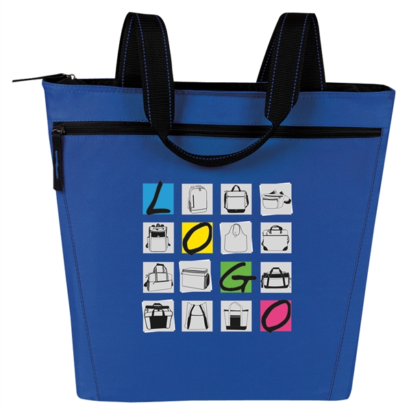 Made of poly 600 denier and measuring 18" (top) x 15"... from ASI 46420 Continental Mkting Svc Inc / CMBags