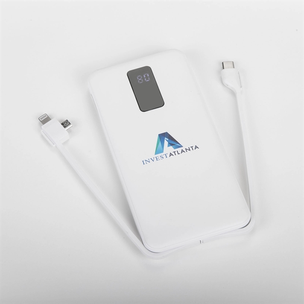 5 11/16" x 3" x 1/2" 10000mAh Powebank with dual fold-out... from ASI 91435 Tomax USA / Tomax