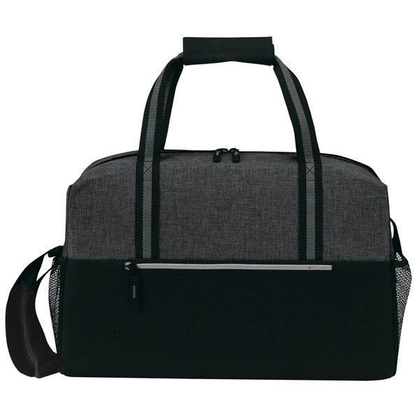 Duffel bag with double zippered main compartment, ID window, adjustable shoulder... from ASI 46420 Continental Mkting Svc Inc / CMBags
