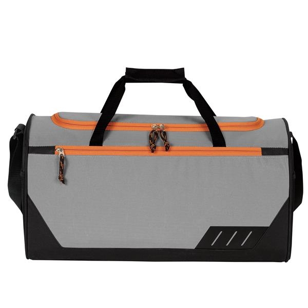 Duffle bag with U-shaped, zippered main compartment and multiple other slots... from ASI 46420 Continental Mkting Svc Inc / CMBags