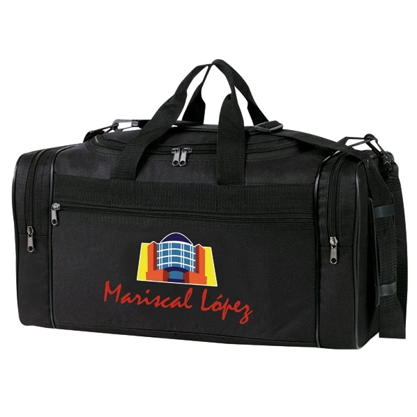 Bag made of poly 600 denier and measuring 20" x 10"... from ASI 46420 Continental Mkting Svc Inc / CMBags