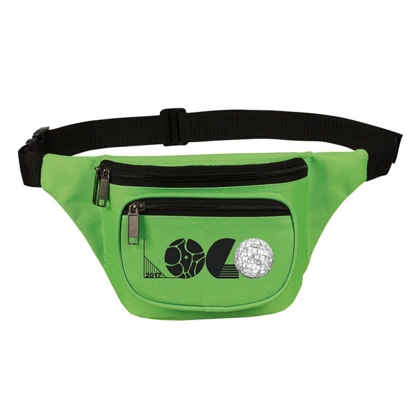 Fanny pack with three zippered compartments and a back pocket for... from ASI 46420 Continental Mkting Svc Inc / CMBags