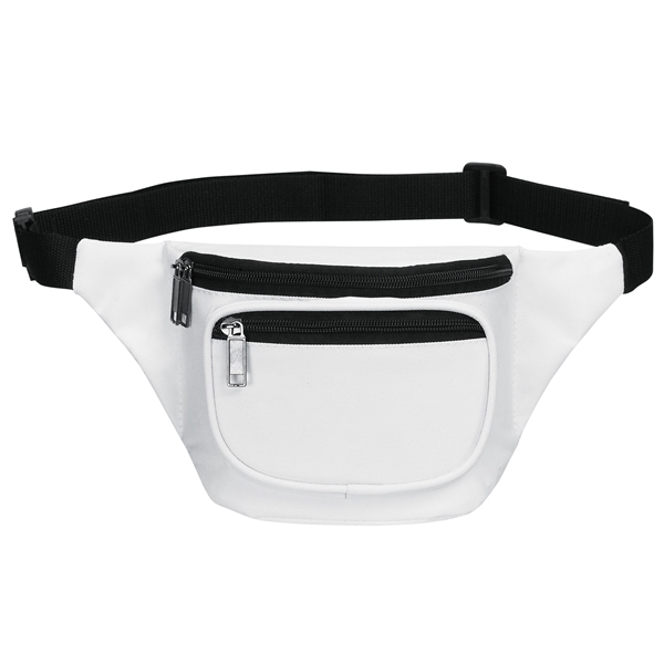 Fanny pack with three zippered compartments and a back pocket for... from ASI 46420 Continental Mkting Svc Inc / CMBags