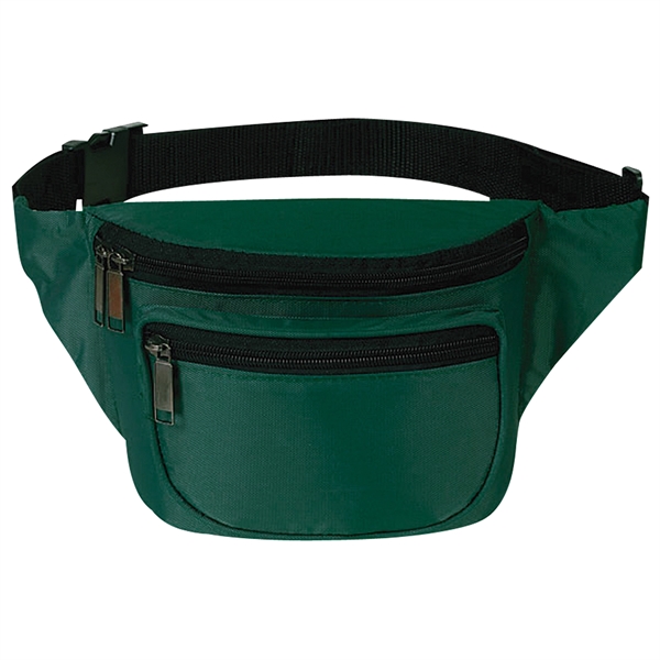 Fanny pack with three zippered compartments and a back pocket for... from ASI 46420 Continental Mkting Svc Inc / CMBags