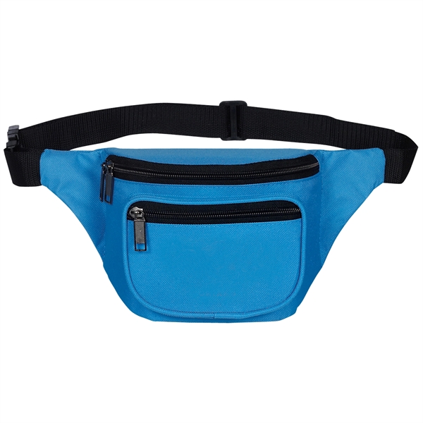 Fanny pack with three zippered compartments and a back pocket for... from ASI 46420 Continental Mkting Svc Inc / CMBags