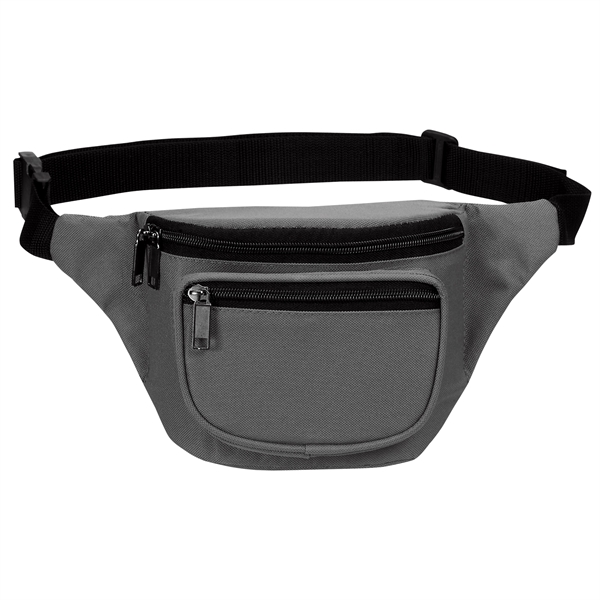 Fanny pack with three zippered compartments and a back pocket for... from ASI 46420 Continental Mkting Svc Inc / CMBags