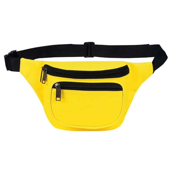Fanny pack with three zippered compartments and a back pocket for... from ASI 46420 Continental Mkting Svc Inc / CMBags