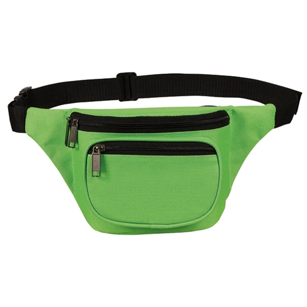 Fanny pack with three zippered compartments and a back pocket for... from ASI 46420 Continental Mkting Svc Inc / CMBags
