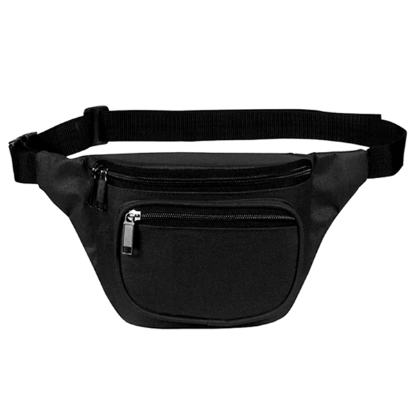 Fanny pack with three zippered compartments and a back pocket for... from ASI 46420 Continental Mkting Svc Inc / CMBags